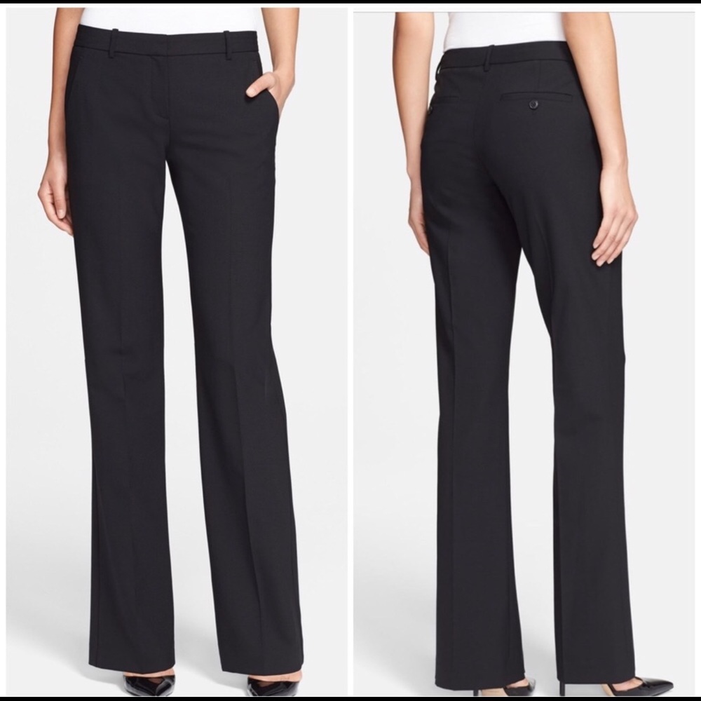 THEORY Stretch Wool Trousers, Size 6